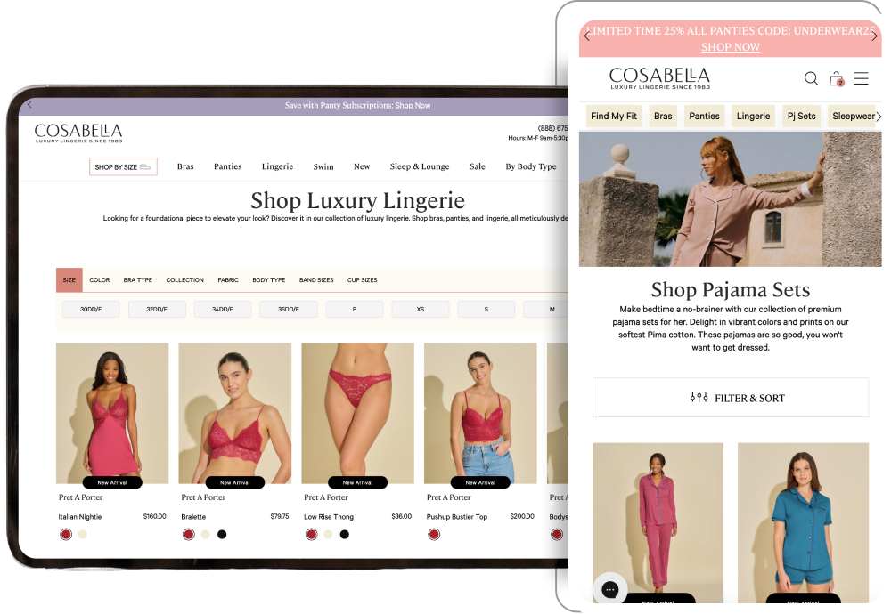 TheGenieLab provided full user experience (UX) design services to ensure that the bra size calculator was intuitive, visually appealing, and easy to navigate.
