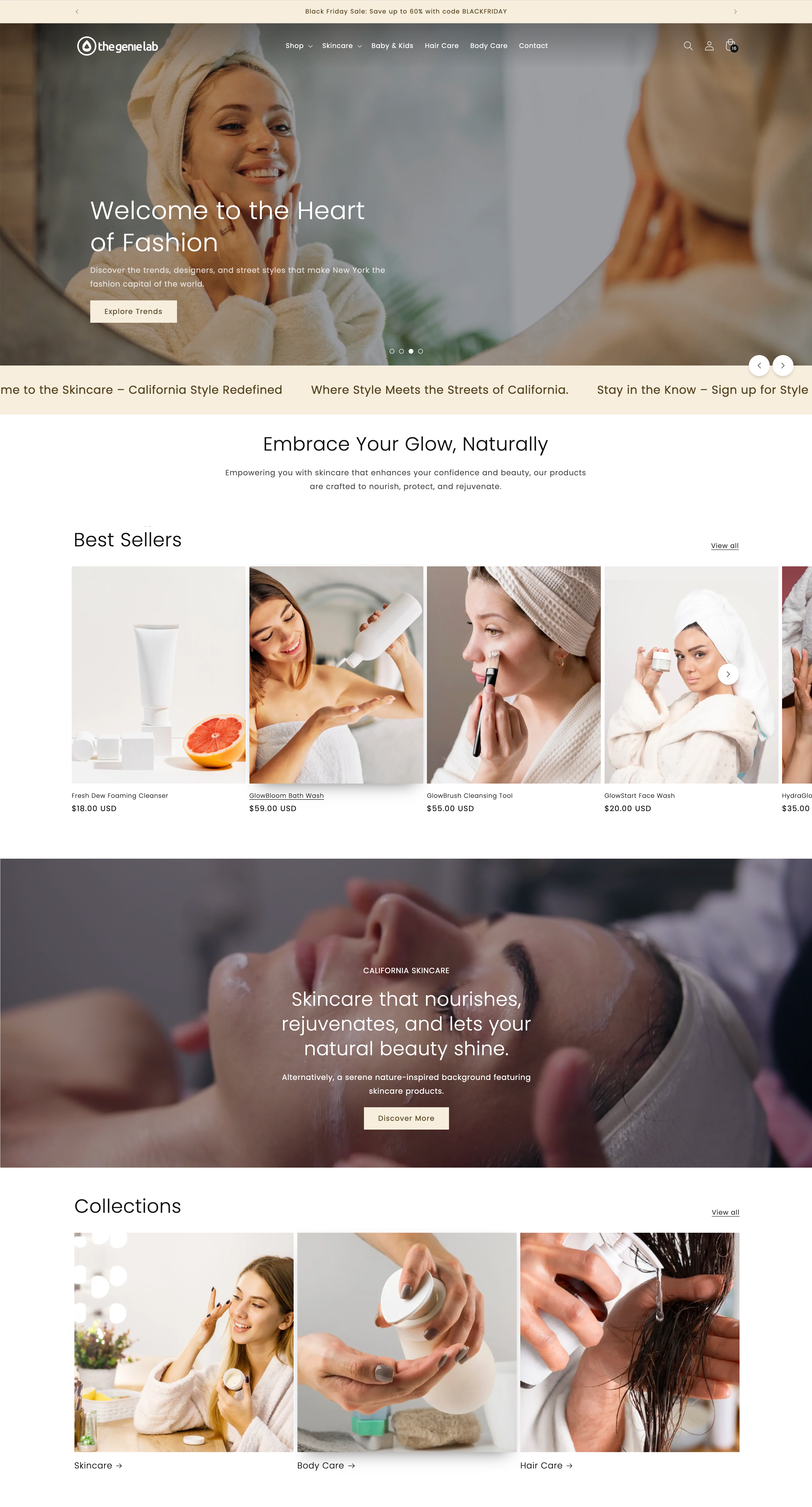 California Skincare Theme - Thegenielab